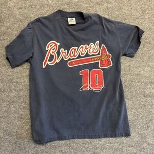 Vintage Dynasty Chipper Jones Tshirt Large *flaw